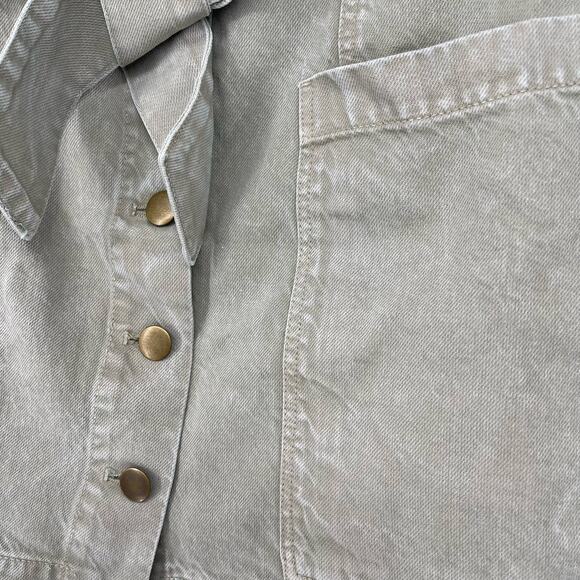 Young Fabulous & Broke Kace Denim High Waisted Paperbag Skirt Medium NWOT - Picture 5 of 9